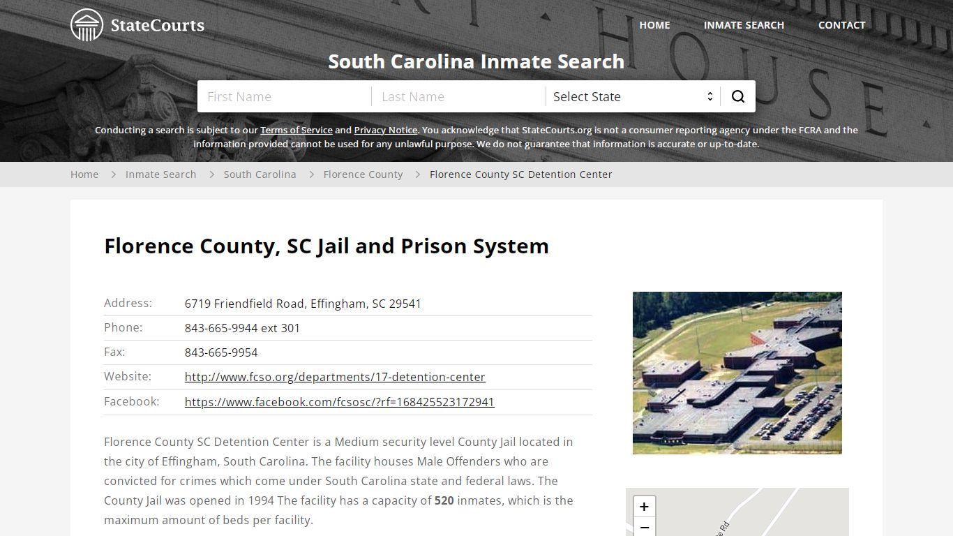 Florence County SC Detention Center Inmate Records Search ...